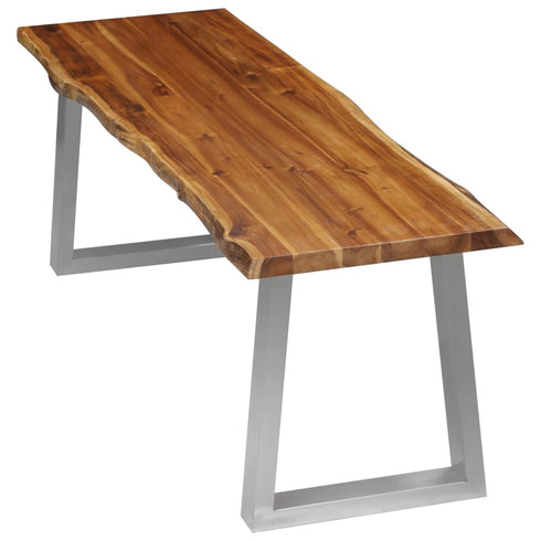 Rustika Rowe -  3 Piece Dining Set Solid Acacia Wood Brown